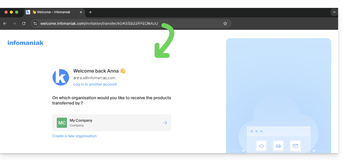 transfert nom de domaine infomaniak