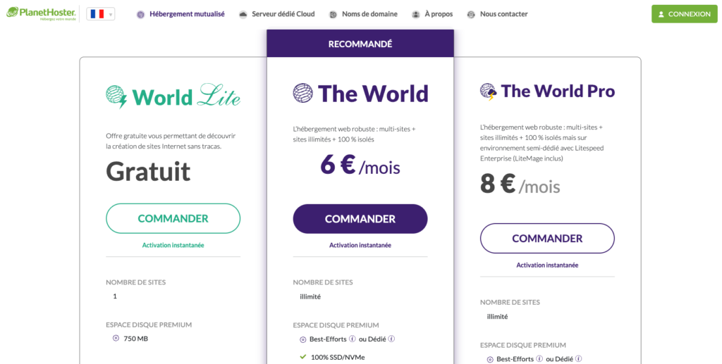 trouver hebergeur site