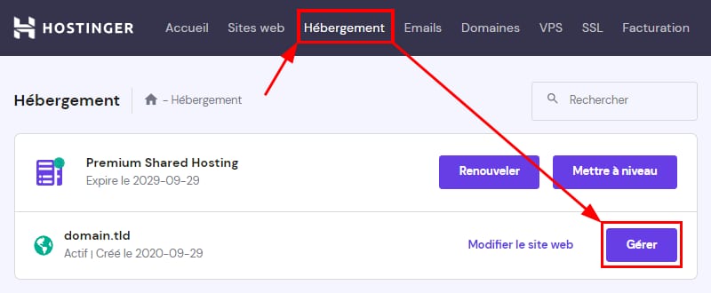 trouver l hebergeur d un site web