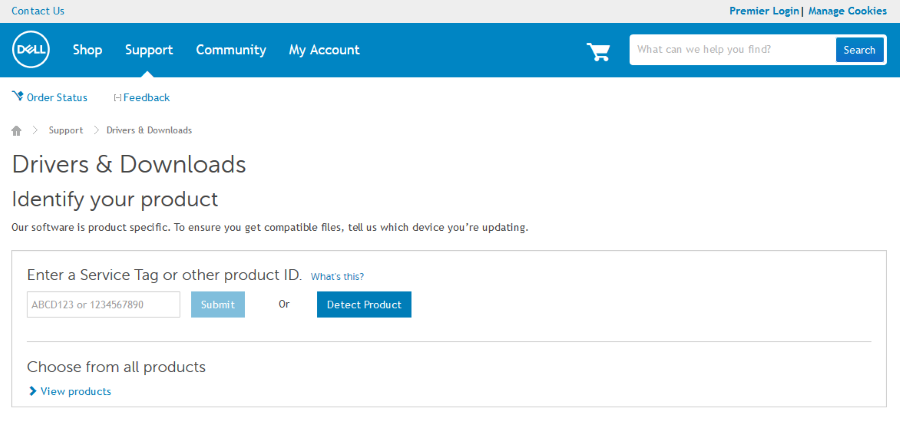 support dell tag