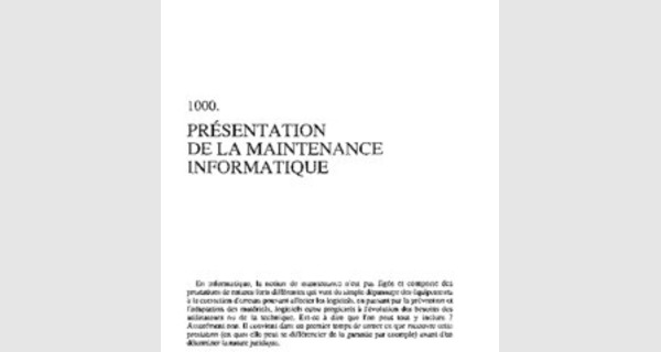 cours maintenance informatique pdf gratuit