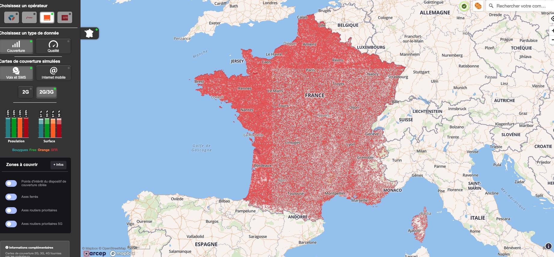 internet zone blanche solution